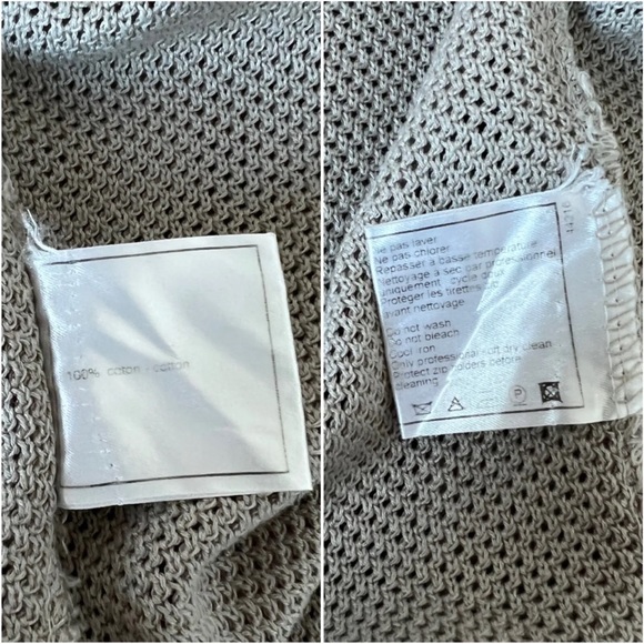 Chanel Spring 2003 03P size 42 jacket grey pink cotton Sports Zip front Logo - Picture 7 of 10